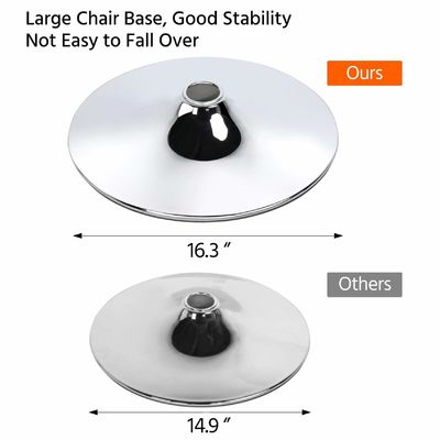 높이 조절 가능한 현대 바스쿠치 회전 PU 가죽 의자 19.5 &quot;D x 17&quot;W x 36.5 &quot;H
