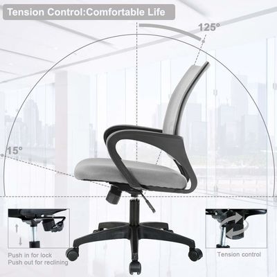 ALINUNU Grey Mesh 컴퓨터 의자 ODM 및 OEM 옵션으로 작업 공간을 사용자 정의