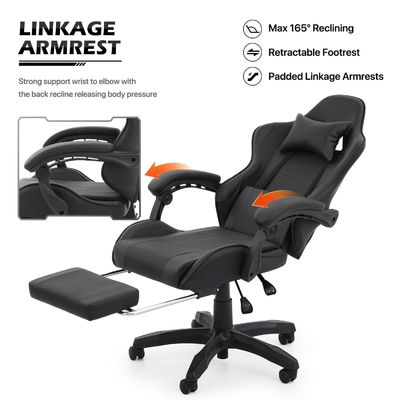 높이를 조절할 수 있는 에르고노믹 컴퓨터 레이싱 비디오 PC 성인용 사용자 지정 게임 의자