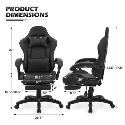 높이를 조절할 수 있는 에르고노믹 컴퓨터 레이싱 비디오 PC 성인용 사용자 지정 게임 의자