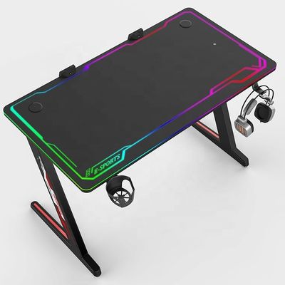 상업용 가구 RGB 조명 시스템과 조절 가능한 디자인으로 컴퓨터 테이블