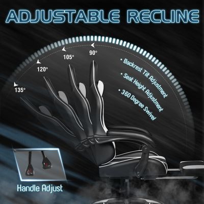 ALINUNU 게임 의자 허리 지원 또는 게임실 거실 18.5 &quot;D x 23.6&quot;W x 50.4&quot;H