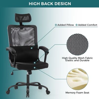 맞춤형 색상 및 회전 롤링과 함께 Ergonomic Mesh 가정 사무실 컴퓨터 의자