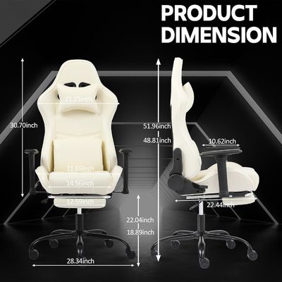 고도 및 발받침 조절 가능한 홈 오피스 Ergonomic 게임 의자를 사용자 정의