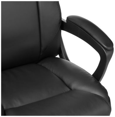 26&quot;D x 23.75&quot;W x 42&quot;H 중반 뒷면 청정 PU 사무실 컴퓨터 책상 의자 3 가스 리프트