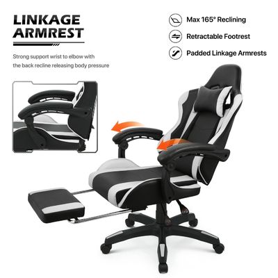 맞춤형 OEM ODM 회전 의자 ALINUNU 컴퓨터 게임 의자 헤드레스트와 허리