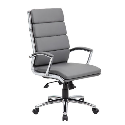 뒷면 에큐시티브 회전 사무실 책상 의자 Ribbed Puresoft upholstery 및 허리 지원