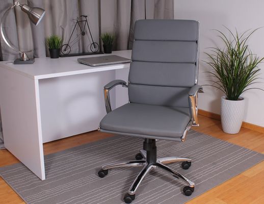 뒷면 에큐시티브 회전 사무실 책상 의자 Ribbed Puresoft upholstery 및 허리 지원