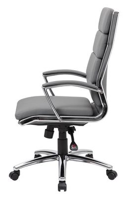 뒷면 에큐시티브 회전 사무실 책상 의자 Ribbed Puresoft upholstery 및 허리 지원