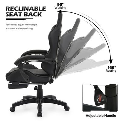 메일 포장 폼 좌석 허리 뒷받침 알리누누의 발받침과 함께 Ergonomic 경주 의자