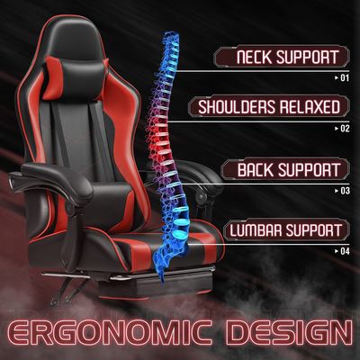 360 회전식 Silla Gamer 에르고노믹 게임 의자 높이 조절 및 에르고노믹 디자인