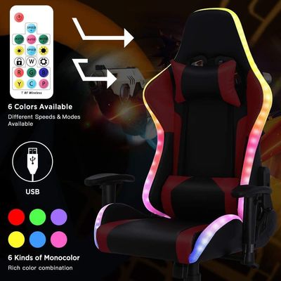 모던 스타일 ALINUNU RGB 게임 의자 360 회전 기능과 마사지 기능