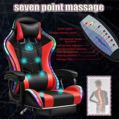 모던 스타일 ALINUNU RGB 게임 의자 360 회전 기능과 마사지 기능