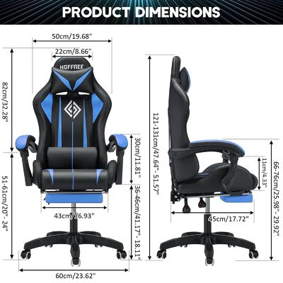 ALINUNU 직접 Ergonomic 컴퓨터 마사지 게임 의자
