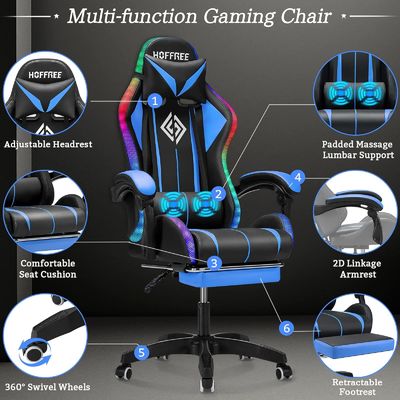ALINUNU 직접 Ergonomic 컴퓨터 마사지 게임 의자