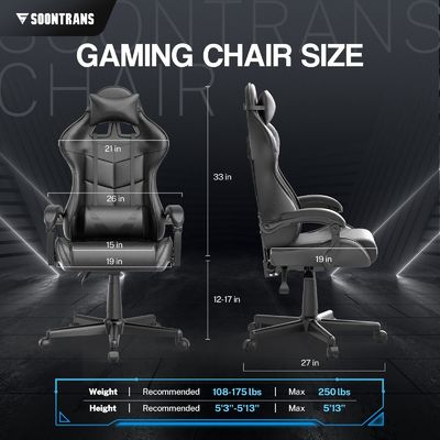 마사지 및 합성 가죽과 함께 현대 스타일 Ergonomic 게이머 의자를 직접 공급
