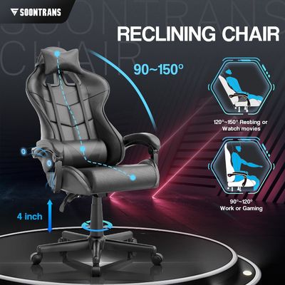 마사지 및 합성 가죽과 함께 현대 스타일 Ergonomic 게이머 의자를 직접 공급