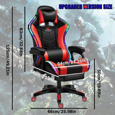 LED 및 스피커가 있는 ALINUNU PC 마사지 게임 의자