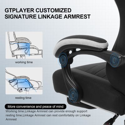 360 회전/높이 조절/복지 좌석 높은 등 Ergonomic 컴퓨터 게임 의자 ALINUNU
