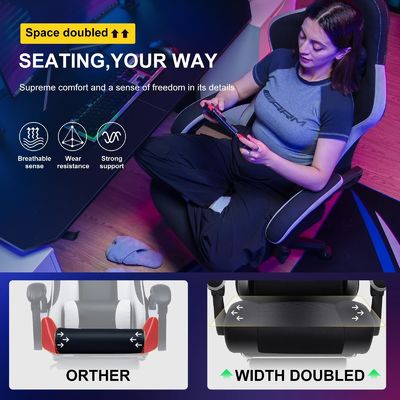 360 회전/높이 조절/복지 좌석 높은 등 Ergonomic 컴퓨터 게임 의자 ALINUNU