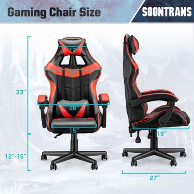 메일 포장 경주 게임 의자 허리 높은 Ergonomic 허리 지원 ALINUNU