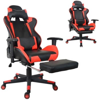 컴퓨터 게임기 Modern Office Gaming Chair with Footrest and 2D 조절 가능한 PU 팔레스트