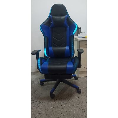 좌석 높이 54cm 조정 가능한 팔받침 레이싱 LED 라이트 RGB 게임 의자 사용자 지정 로고