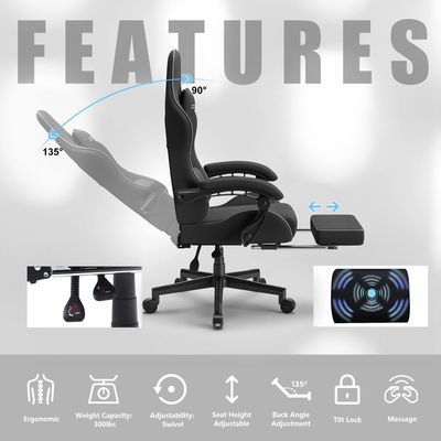 350파운드 무게 용량 크고 높은 게임 의자 제품 크기 22&quot;D x 32&quot;W x 11&quot;H