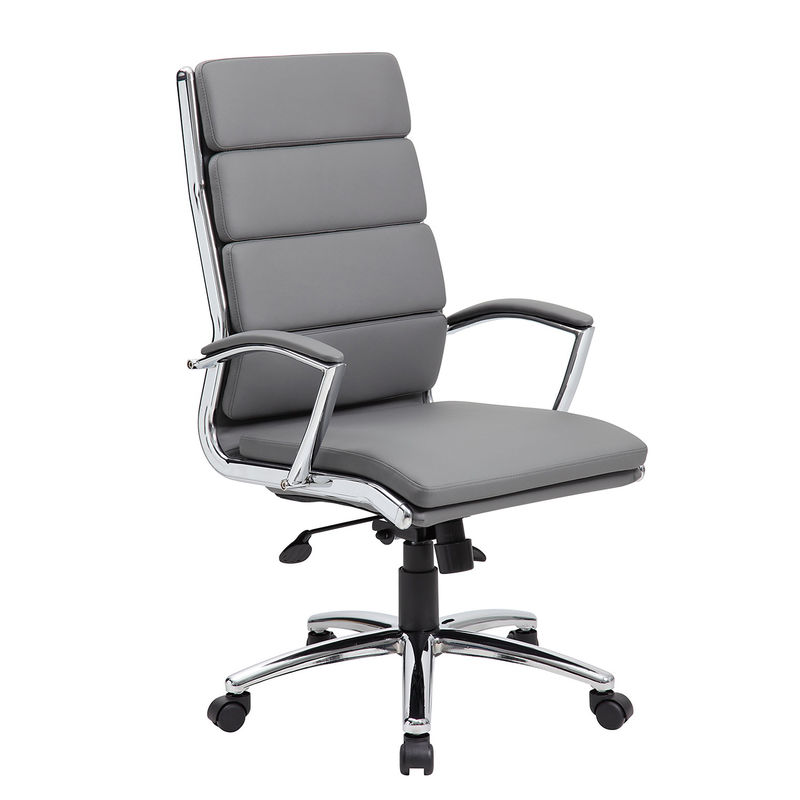 뒷면 에큐시티브 회전 사무실 책상 의자 Ribbed Puresoft upholstery 및 허리 지원