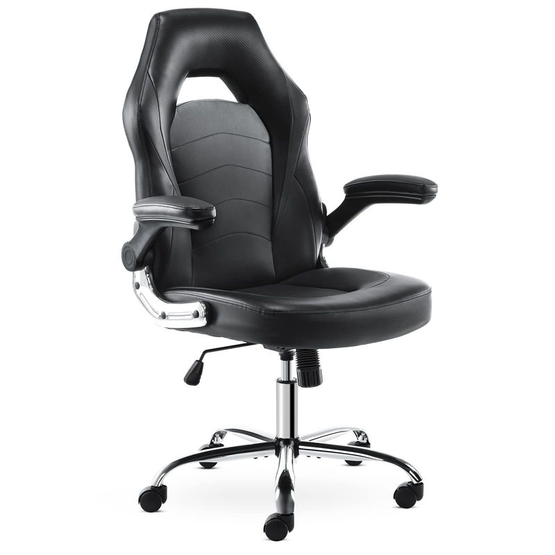 합성 가죽 에르고노믹 게임 의자 허리 지지 29.9 &quot;D x 29.9&quot;W x 49.6 &quot;H