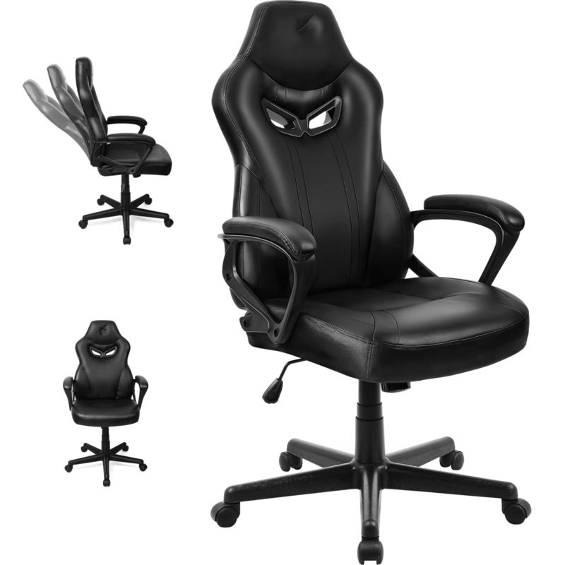 편안한 PC 게임을 위해 ALINUNU 레이싱 게임 의자 허리 지원 및 3 가스 리프트